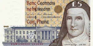 IRELAND 5 Pounds
1999 Banknote