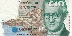 IRELAND 10 Pounds
1999 Banknote