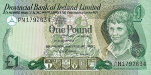 NORTHERN IRELAND
1 Pound
1979
(Provincial Bank of Ireland Ltd. Banknote