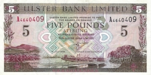 NORTHERN IRELAND
5 Pounds
1998
(Ulster Bank Limited) Banknote