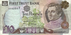 NORTHERN IRELAND
10 Pounds
1998
(First Trust Bank) Banknote