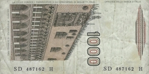 Banknote from Italy