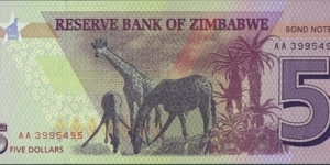 Banknote from Zimbabwe