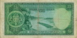 Banknote from Latvia