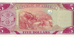Banknote from Liberia
