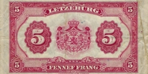 Banknote from Luxembourg