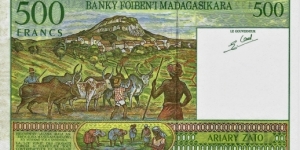 Banknote from Madagascar