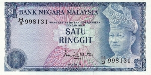 MALAYSIA 1 Ringgit
1976 Banknote