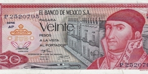 MEXICO 20 Pesos
1973 Banknote