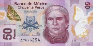 MEXICO 50 Pesos
2014 Banknote