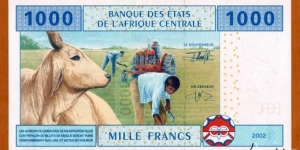 Banknote from Central African Republic