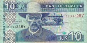 NAMIBIA 10 Dollars
2001 Banknote