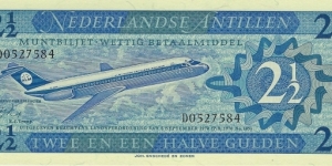 NETHERLANDS ANTILLES
2 1/2 Gulden
1970 Banknote