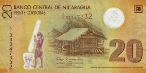 NICARAGUA 20 Cordobas
2007 Banknote