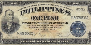 PHILIPPINES 1 Peso
1944 Banknote