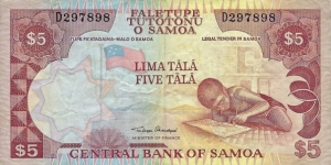 SAMOA 5 Tala
2002 Banknote