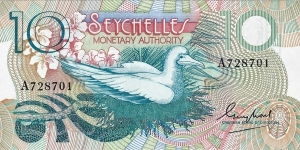 SEYCHELLES 10 Rupees
1979 Banknote