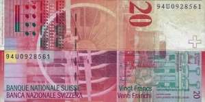 Banknote from Switzerland