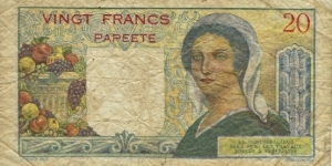 Banknote from French Polynesia