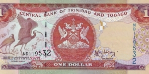 TRINIDAD AND TOBAGO
1 Dollar 2006 Banknote