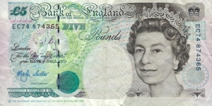 UNITED KINGDOM
5 Pounds 1999 Banknote
