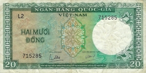 SOUTH VIETNAM 20 Dong
1964 Banknote