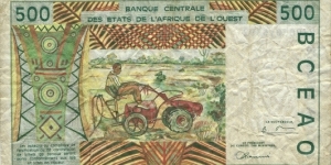 Banknote from West African States