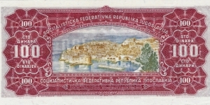 Banknote from Yugoslavia