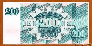 Banknote from Latvia