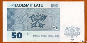 Banknote from Latvia