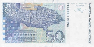 Banknote from Croatia