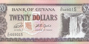20 $ - Guyanese dollar Banknote