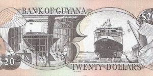 Banknote from Guyana