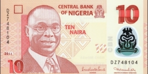 10 ₦ - Nigerian naira

Polymer Banknote