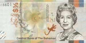 
½ $ - Bahamian dollar Banknote