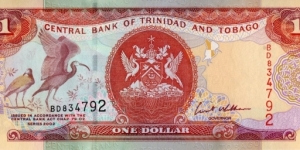 
1 TT$ - Trinidad and Tobago dollar Banknote