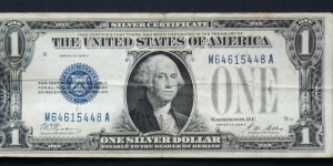 1 Dollar USA Silver Certificate 1928 A series Banknote