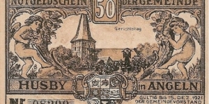 Husby in Angeln 50 Pfennig Banknote