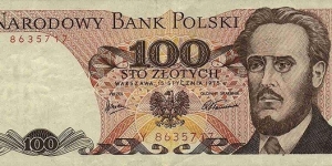 
100 zł - Polish złoty Banknote