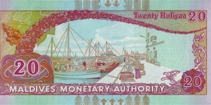 Banknote from Maldives