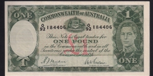 Australia 1 Pound Banknote