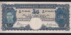 Australia 5 Pounds Banknote