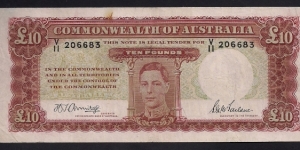 Australia 10 Pounds Banknote