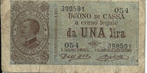 1 Lira-Buono Di Cassa-pk 36 a Banknote