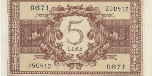 Banknote from Italy