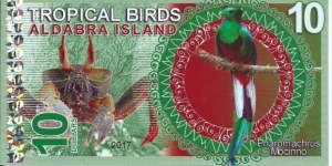 ALDABRA ISLAND - 10 Dollars - pk NL - Pivate Issue - Polymer - Not Legal Tender   Banknote