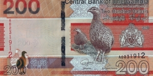 The Gambia 2019 200 Dalasis. Banknote
