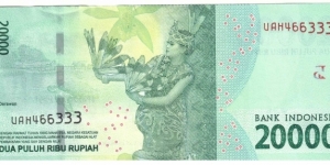 Banknote from Indonesia