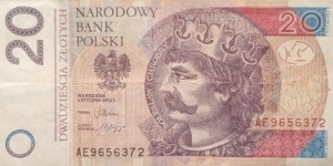 Poland 20 Złotych
AE 9656372 Banknote