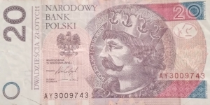 Poland 20 Złotych
AY 3009743 Banknote